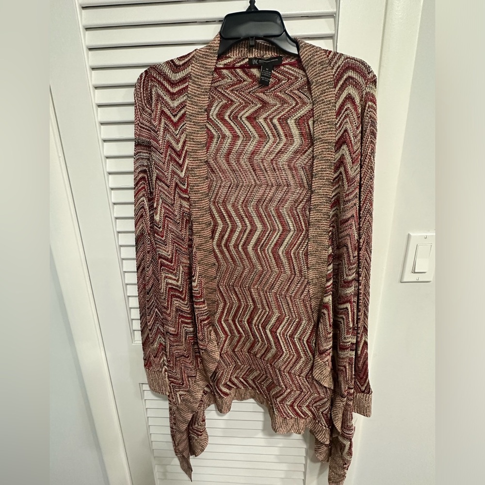 NWT I.N.C. Women’s Long Cardigan Open Sweater Shimmer - Picture 1 of 5